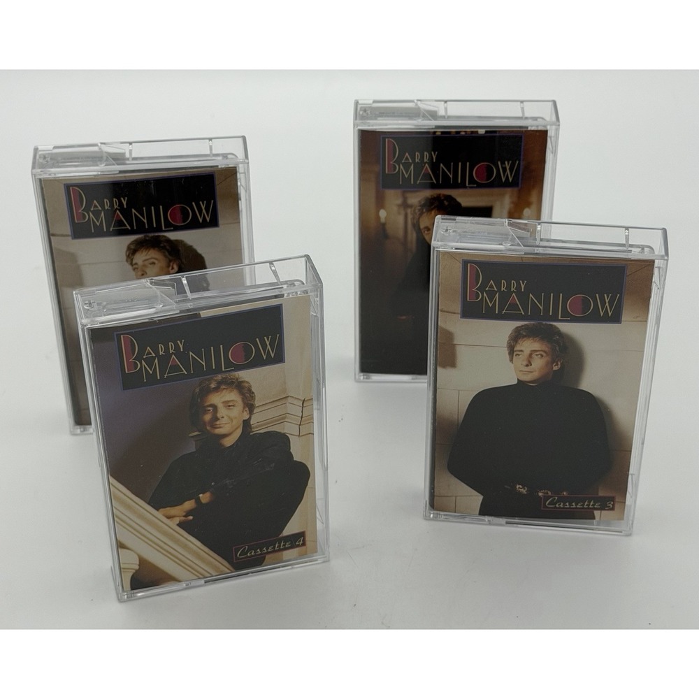 Lot of 4 Barry Manilow Complete Collection 1, 2,3 & 4 cassette tapes Tested